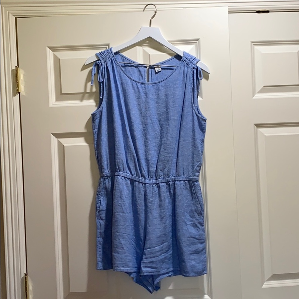 Sleeveless Tie-Shoulder Romper